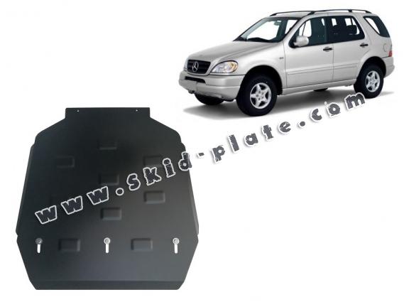Steel gearbox skid plate for Mercedes ML W163