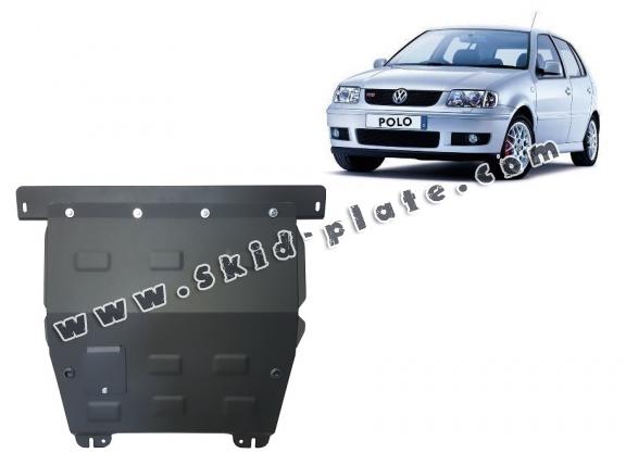 Steel skid plate for the protection of the engine and the gearbox for VW Polo 6n2
