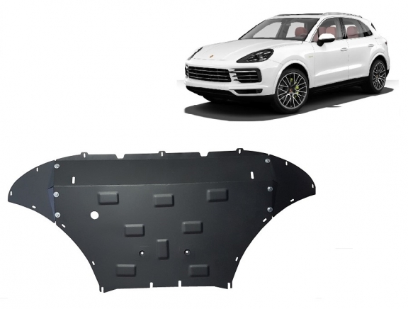 Steel skid plate for Porsche Cayenne