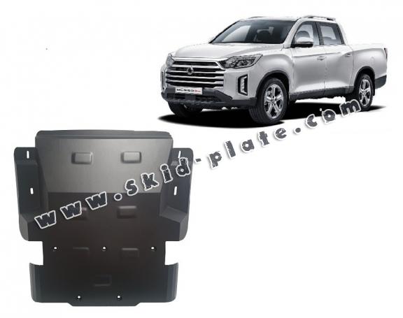 Steel skid plate for Ssangyong Musso Grand