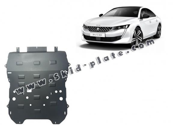 Steel skid plate for Peugeot 508