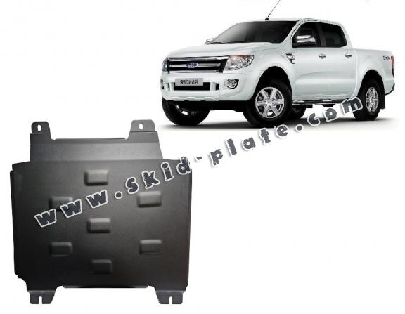 Steel gearbox skid plate for Ford Ranger