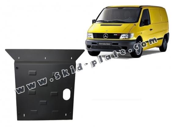 Steel skid plate for the protection of the engine and the gearbox for Mercedes Vito