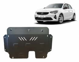 Steel skid plate for Opel Corsa F