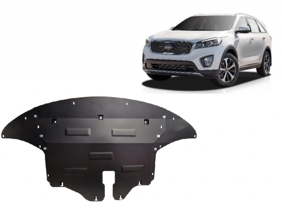 Steel skid plate for Kia Sorento UM