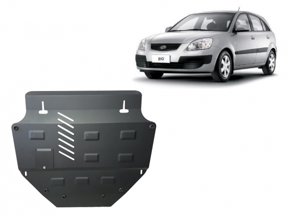 Steel skid plate for Kia Rio 2
