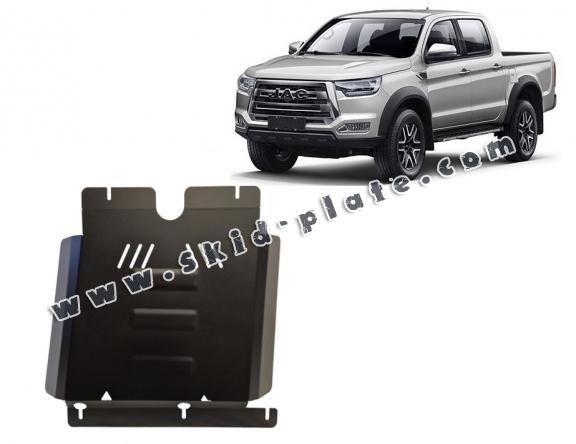 Steel gearbox skid plate for Jac T8