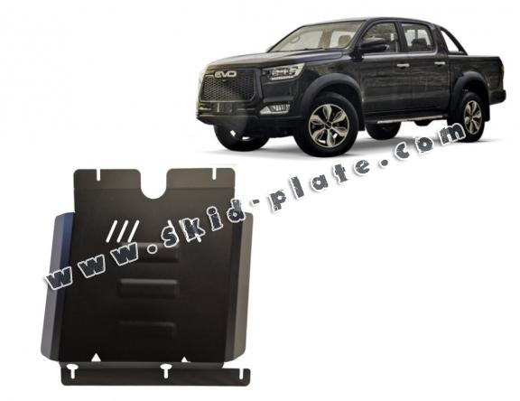 Steel gearbox skid plate for Evo Cross 4