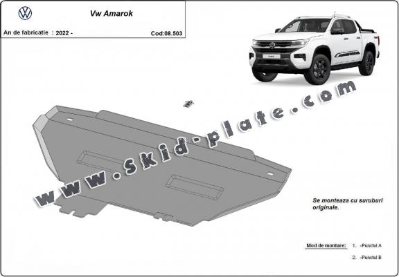 Steel radiator skid plate for Volkswagen Amarok 2 