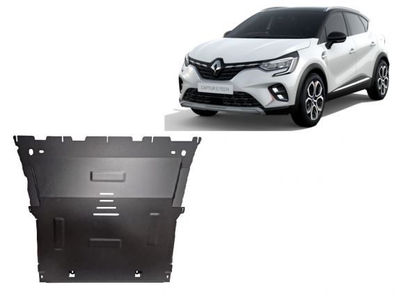 Steel skid plate for Renault Captur