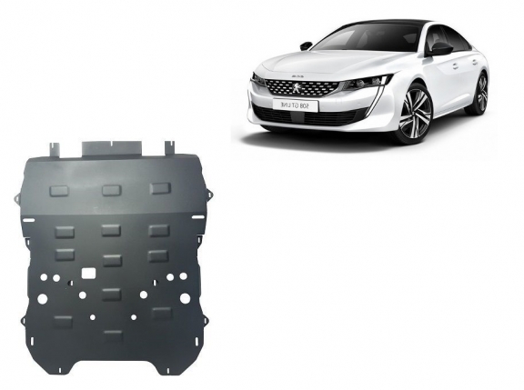 Steel skid plate for Peugeot 508