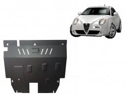 Steel skid plate for Alfa Romeo Mito