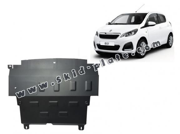 Steel skid plate for Peugeot 108