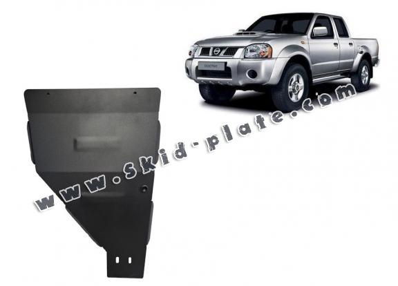Steel gearbox skid plate for Nissan Navara D22
