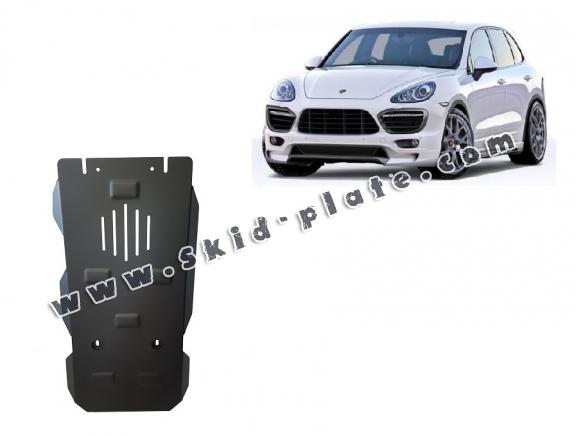 Steel manual gearbox skid plate for Porsche Cayenne