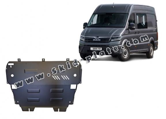 Steel skid plate for MAN Tge