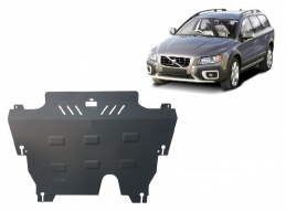 Steel skid plate for the protection of the engine and the gearbox for Volvo XC70