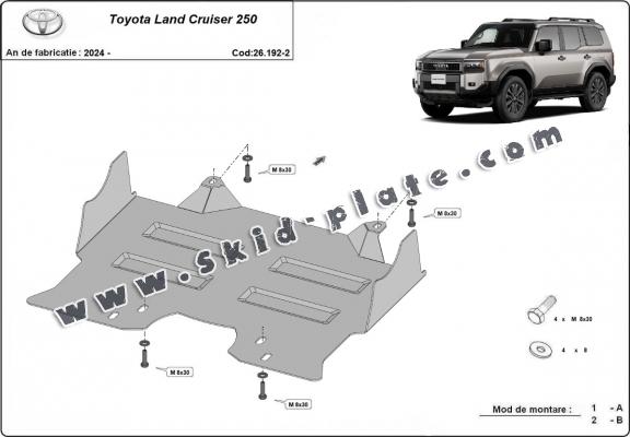 Steel skid plate for Toyota Land Cruiser 250