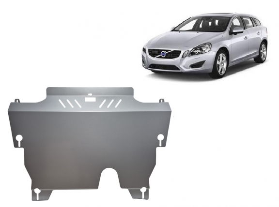 Aluminum skid plate for Volvo V60