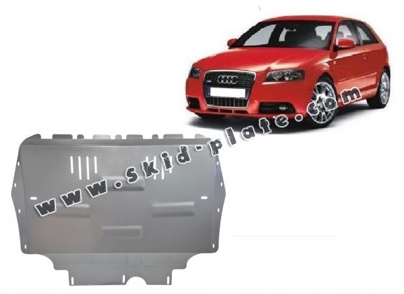 Aluminum skid plate for Audi A3