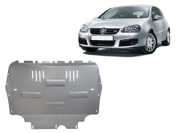 Aluminum skid plate for VW Golf Plus