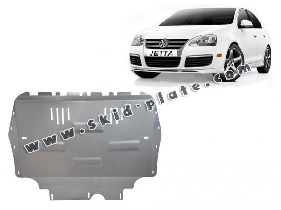 Aluminum skid plate for VW Jetta