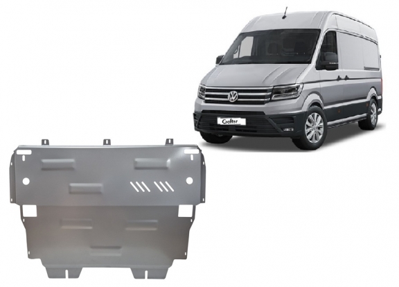 Aluminum skid plate for Vw Crafter