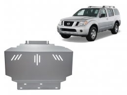 Aluminum skid plate for Nissan Pathfinder