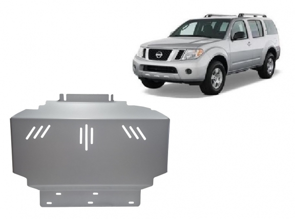 Aluminum skid plate for Nissan Pathfinder