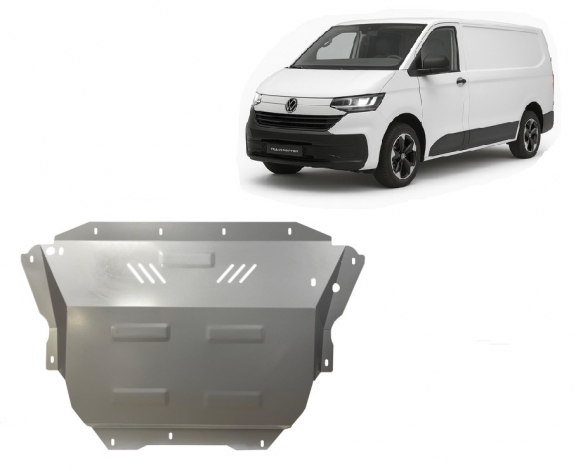 Galvanized steel skid plate for Volkswagen Transporter T7
