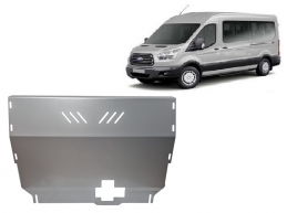 Aluminum skid plate for Ford Transit FWD