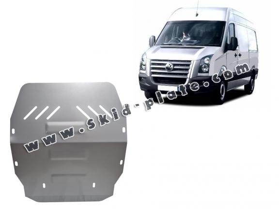 Aluminum skid plate for the protection of the engine and the gearbox for Volkswagen Crafter