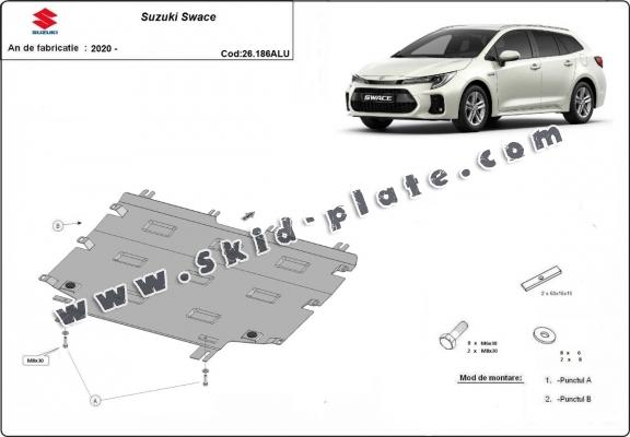 Aluminum skid plate for Suzuki Swace