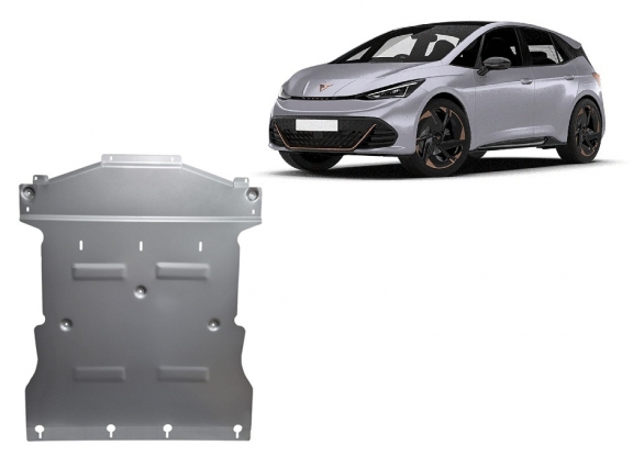 Aluminum skid plate for Cupra Born