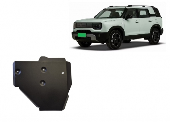 Steel differential skid plate for Baic Beijing BJ30