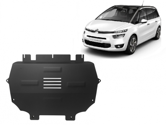 Steel skid plate for Citroen C4 Picasso