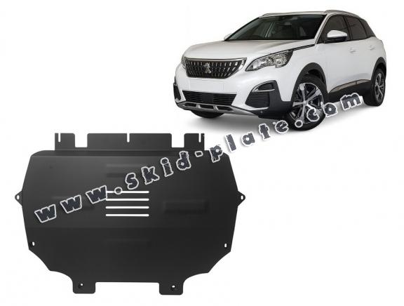 Steel skid plate for the protection of the engine and the gearbox for Peugeot 3008