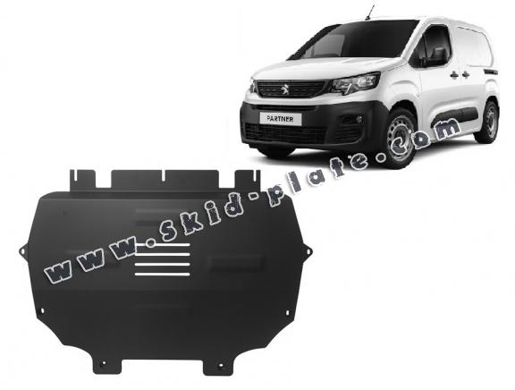 Steel skid plate for Peugeot Partner