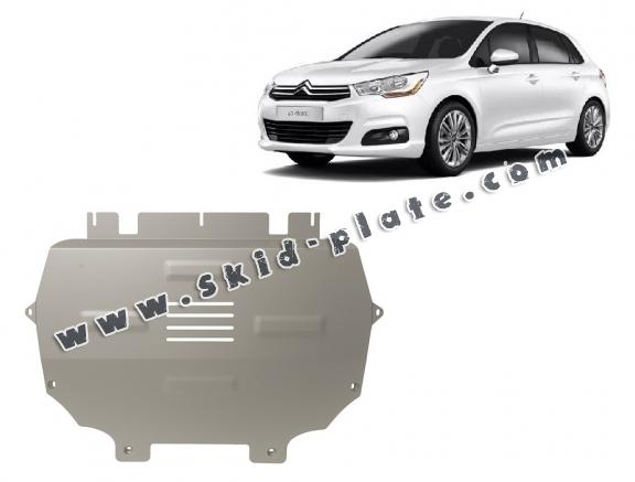 Aluminium skid plate for Citroen C4