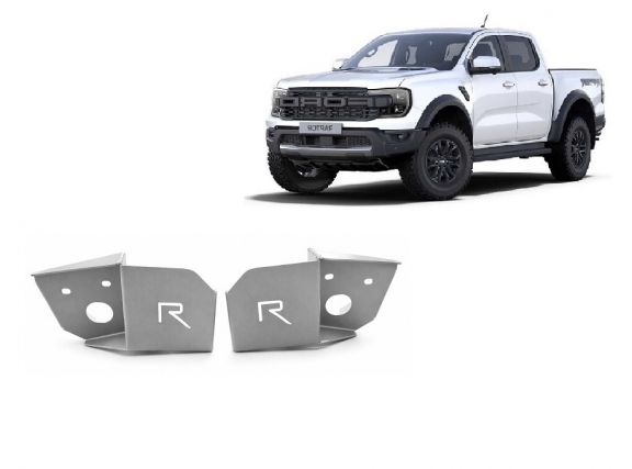 Aluminium Rear Trailing Arm Sensor Skid Plate Ford Ranger Raptor