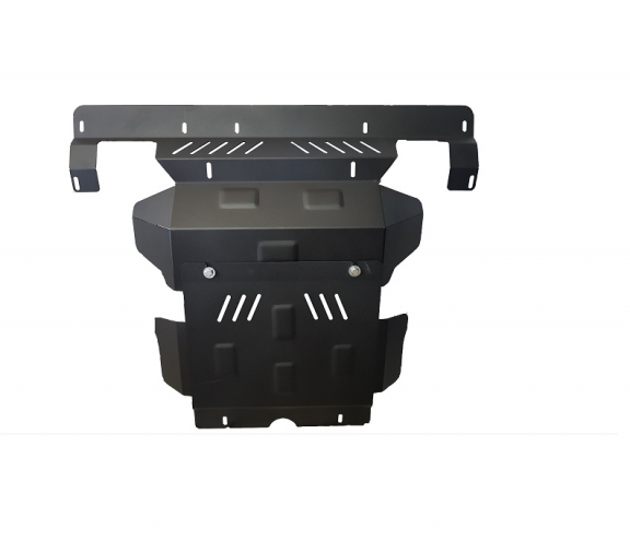 Steel skid plate for the protection of the engine and the radiator for Toyota Hilux