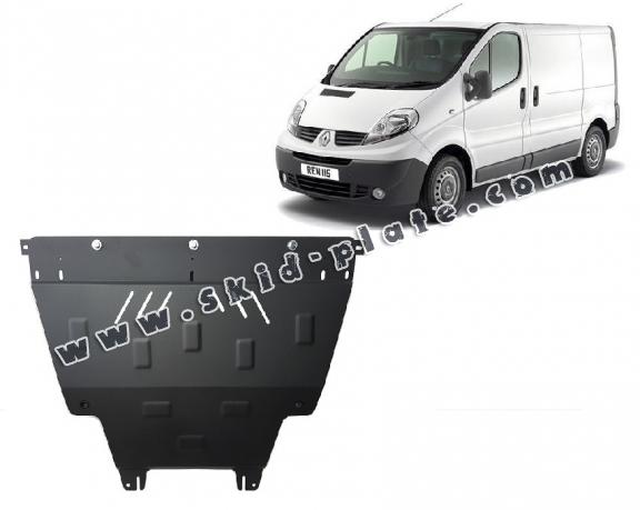 Steel skid plate for Renault Trafic