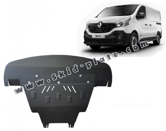 Steel skid plate for Renault Trafic