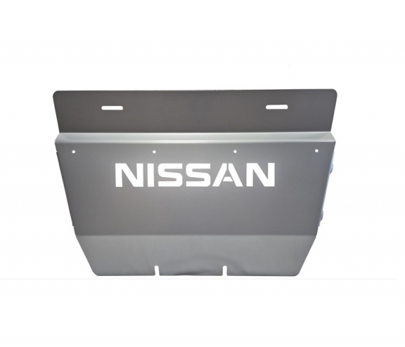 Aluminum radiator skid plate for Nissan Navara D40
