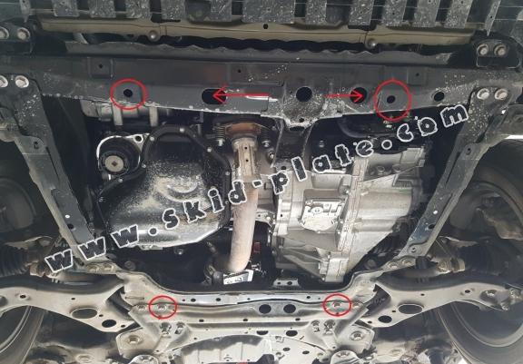 Steel skid plate for Lexus NX