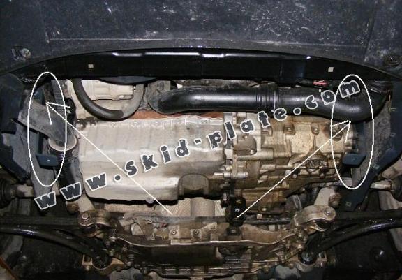 Steel skid plate for VW Jetta