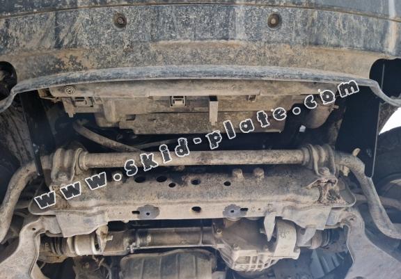 Steel radiator skid plate for Nissan Navara D40