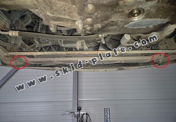 Steel skid plate for Renault Laguna 2