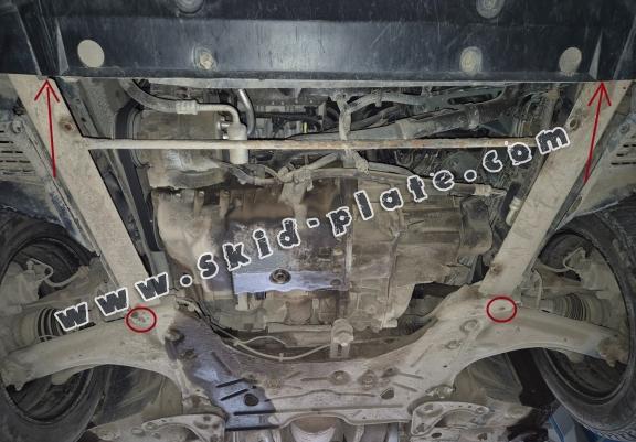 Steel skid plate for Renault Laguna 2