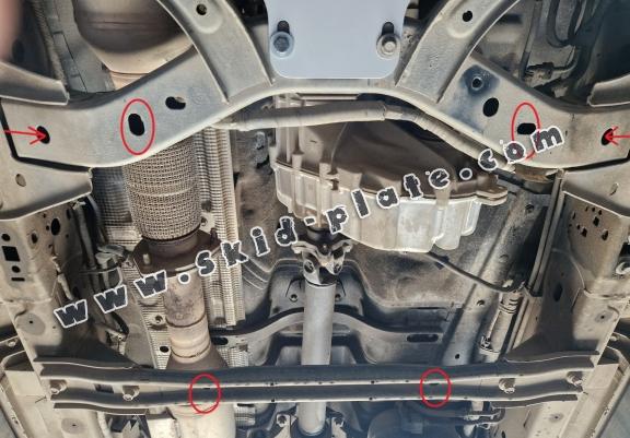 Steel transfer case skid plate for Volkswagen Amarok 2 